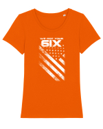6IX Tricou mânecă scurtă guler larg fitted Damă Expresser
