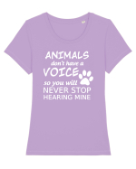 ANIMALS Tricou mânecă scurtă guler larg fitted Damă Expresser