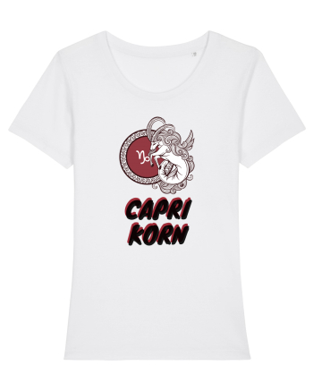 Capricorn Capri Korn White