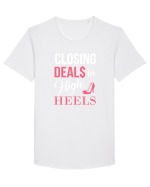 HIGH HEELS Tricou mânecă scurtă guler larg Bărbat Skater