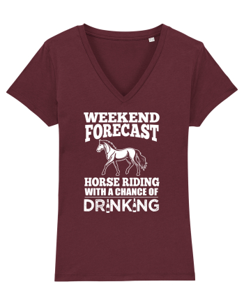 HORSE RIDING Burgundy