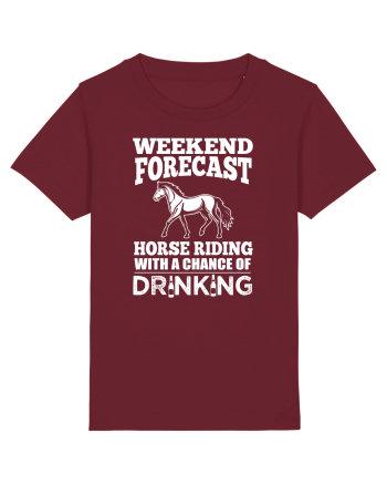 HORSE RIDING Burgundy