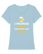 BEER Tricou mânecă scurtă guler larg fitted Damă Expresser