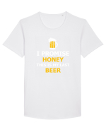 BEER Tricou mânecă scurtă guler larg Bărbat Skater