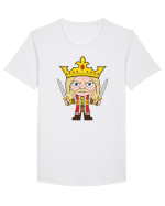 Stefan cel Mare Tricou mânecă scurtă guler larg Bărbat Skater