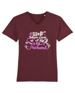 WIFE Tricou mânecă scurtă guler V Bărbat Presenter