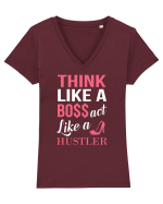 BOSS Tricou mânecă scurtă guler V Damă Evoker