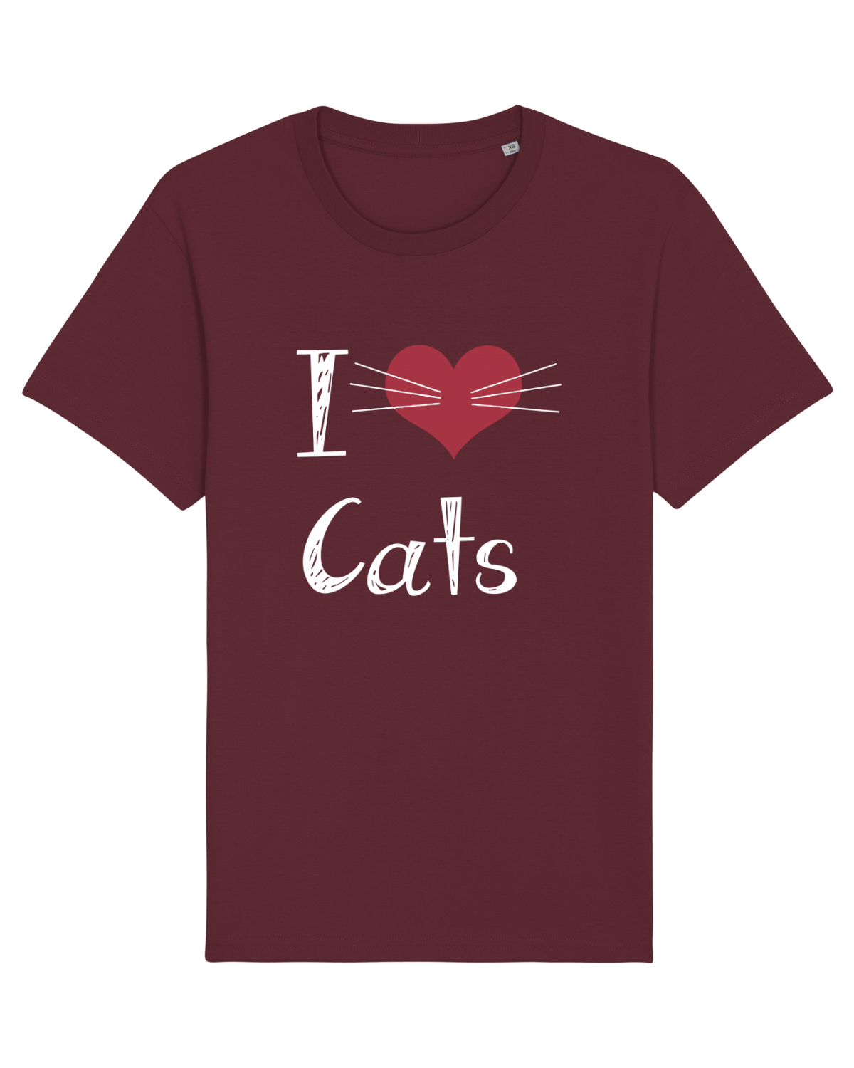Tricou mânecă scurtă Unisex Rocker Burgundy