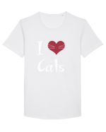 CATS Tricou mânecă scurtă guler larg Bărbat Skater