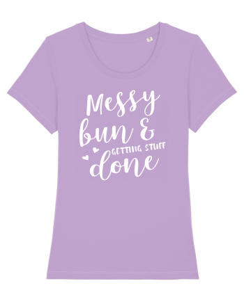 Messy bun getting stuff done Lavender Dawn