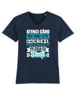 Ceea ce simti Tricou mânecă scurtă guler V Bărbat Presenter