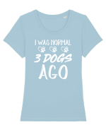 Dogs lover Tricou mânecă scurtă guler larg fitted Damă Expresser