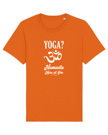 Namaste here at Om Bright Orange