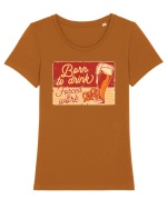 Born to drink Forced to Work Tricou mânecă scurtă guler larg fitted Damă Expresser