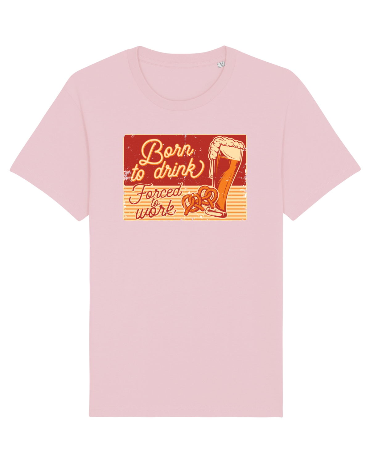Tricou mânecă scurtă Unisex Rocker Cotton Pink