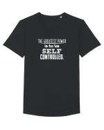 Self controlled Tricou mânecă scurtă guler larg Bărbat Skater