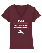 KAYAKER Tricou mânecă scurtă guler V Damă Evoker