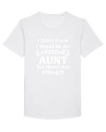 AUNT Tricou mânecă scurtă guler larg Bărbat Skater