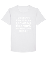 GRANDPA Tricou mânecă scurtă guler larg Bărbat Skater