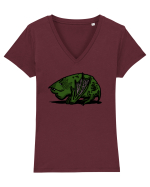 DRAGON GRASAN Tricou mânecă scurtă guler V Damă Evoker