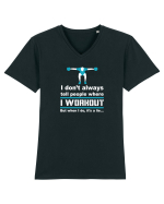 WORKOUT Tricou mânecă scurtă guler V Bărbat Presenter