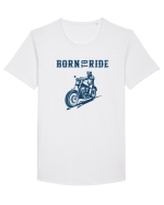 Born to ride Tricou mânecă scurtă guler larg Bărbat Skater