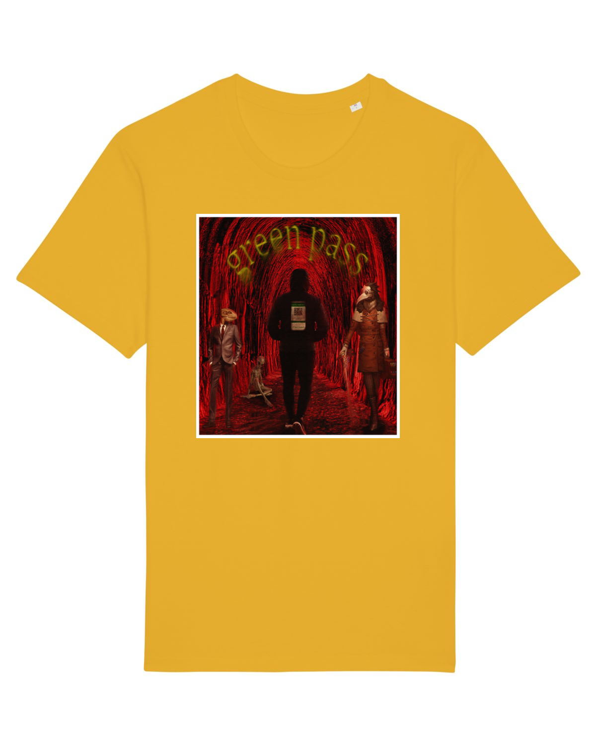 Tricou mânecă scurtă Unisex Rocker Spectra Yellow