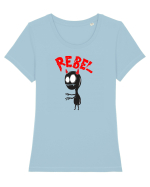 Rebel Tricou mânecă scurtă guler larg fitted Damă Expresser