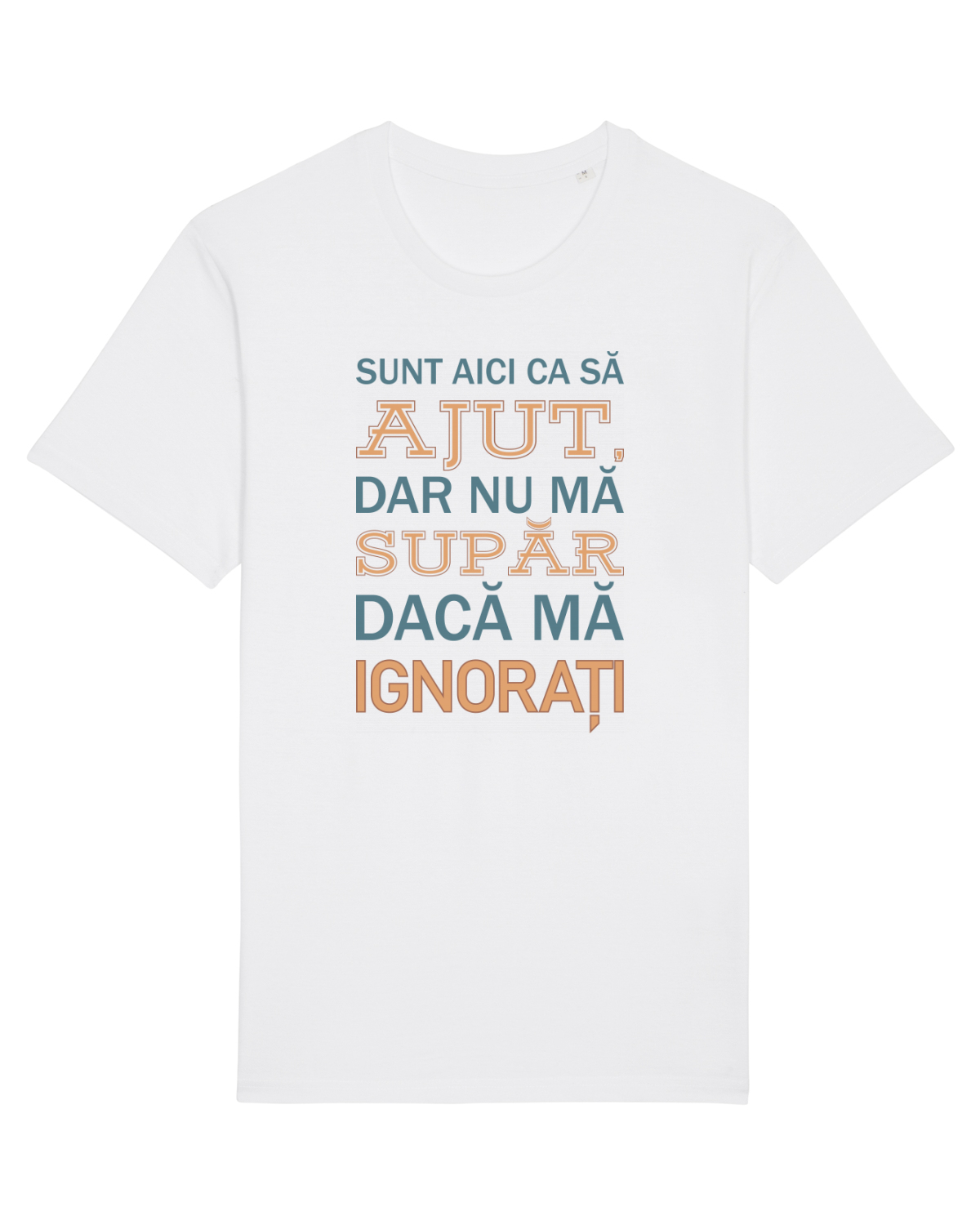 Tricou mânecă scurtă Unisex Rocker White