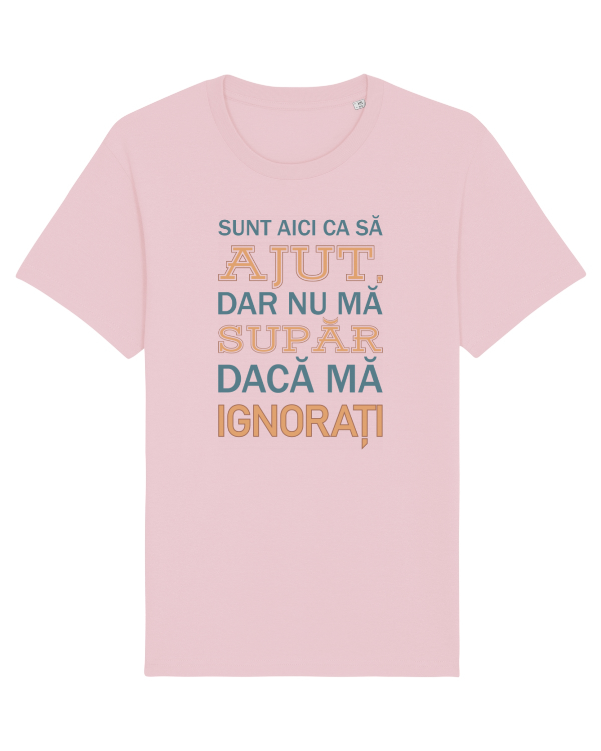 Tricou mânecă scurtă Unisex Rocker Cotton Pink