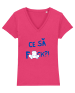 Ce sa F*uck? Tricou mânecă scurtă guler V Damă Evoker