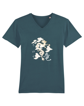 Dragon în Japoneză (ryuu) alb Stargazer