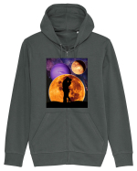 Love In The Moonlight  Hanorac cu fermoar Unisex Connector