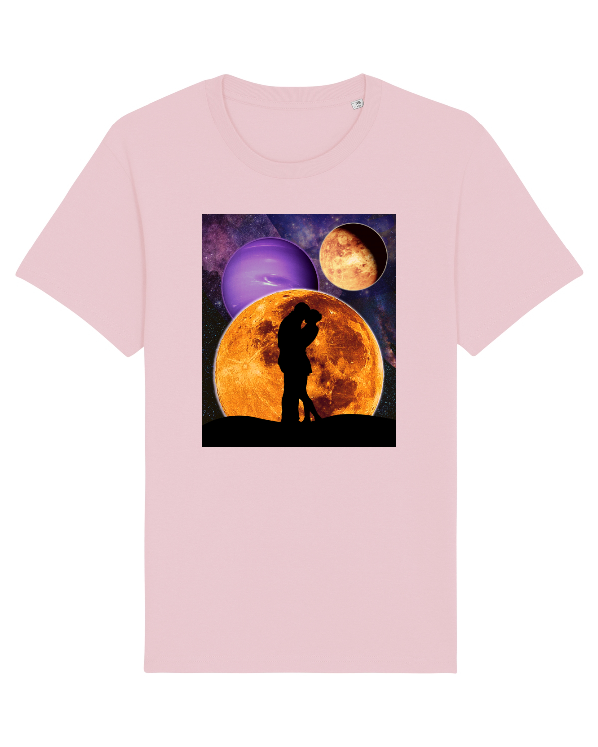 Tricou mânecă scurtă Unisex Rocker Cotton Pink