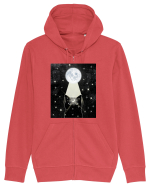 Moon Cat Hanorac cu fermoar Unisex Connector
