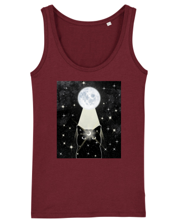 Moon Cat Burgundy