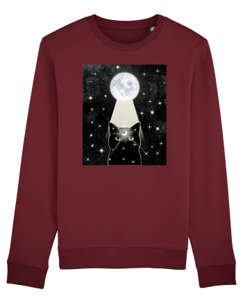 Moon Cat Burgundy