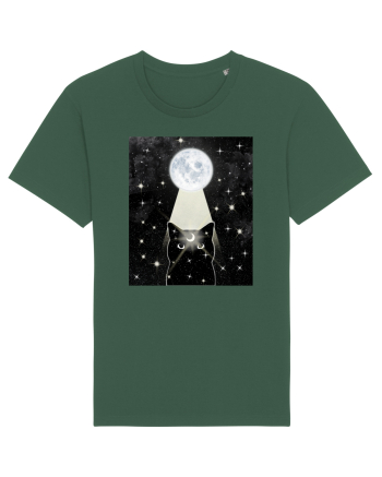 Moon Cat Bottle Green