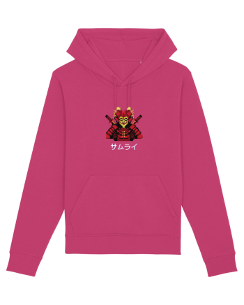Samurai în Japoneză (pixel art) alb Raspberry