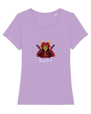 Samurai în Japoneză (pixel art) alb Lavender Dawn
