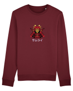 Samurai în Japoneză (pixel art) alb Bluză mânecă lungă Unisex Rise