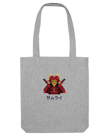 Samurai în Japoneză (pixel art) negru Heather Grey