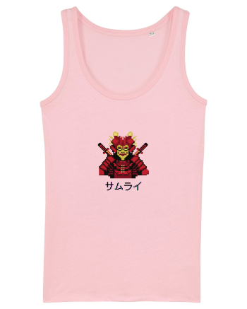 Samurai în Japoneză (pixel art) negru Cotton Pink