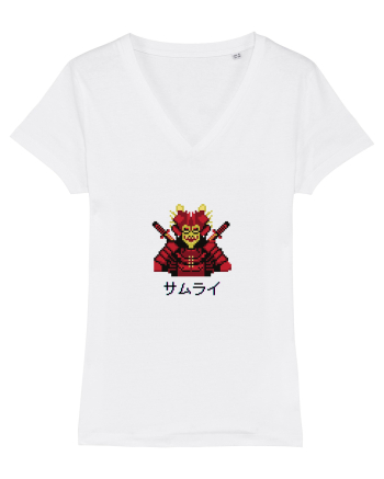Samurai în Japoneză (pixel art) negru White
