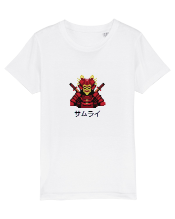 Samurai în Japoneză (pixel art) negru White