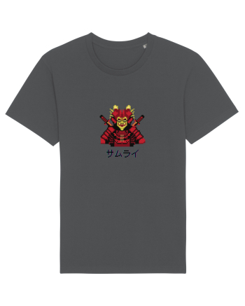 Samurai în Japoneză (pixel art) negru Anthracite