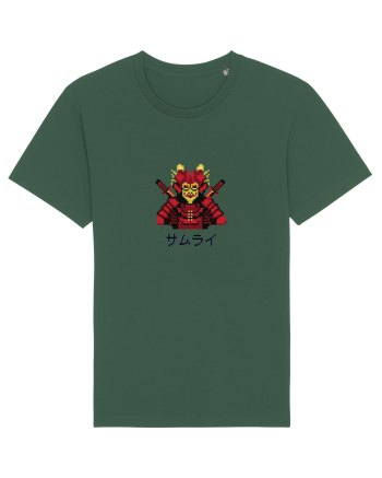 Samurai în Japoneză (pixel art) negru Bottle Green