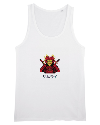 Samurai în Japoneză (pixel art) negru White