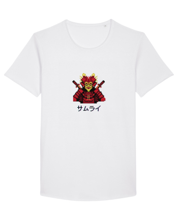 Samurai în Japoneză (pixel art) negru White