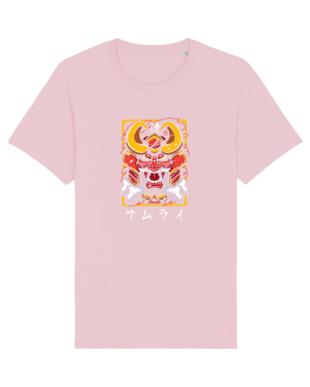 Samurai în Japoneză (ilustrație) Cotton Pink